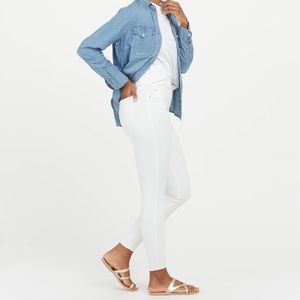 Spanx Maternity White Skinny Ankle Jean